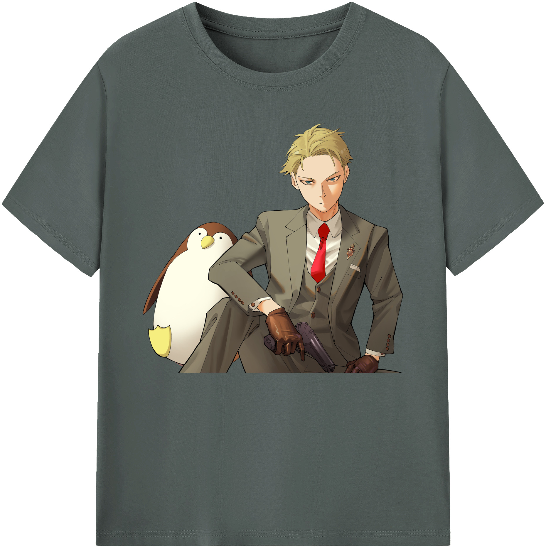 （画像用） SPY×FAMILY间谍家家酒 綿100％ メンズ半袖Tシャツ｜肌触りやわらか＆通気性